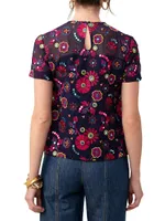 Rochelle Embroidered Floral Top