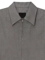 Boxy Fit Zipped Shirt 4G Jacquard