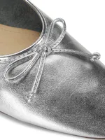Arissa Metallic Leather Ballet Flats