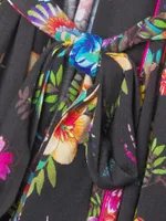 Floral Cotton-Blend Robe
