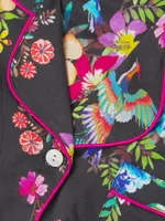 Floral Cotton-Blend Pajama Set