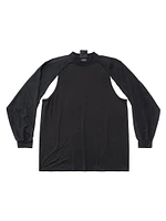 Outside Loop Patched Raglan Sleeves T-Shirt