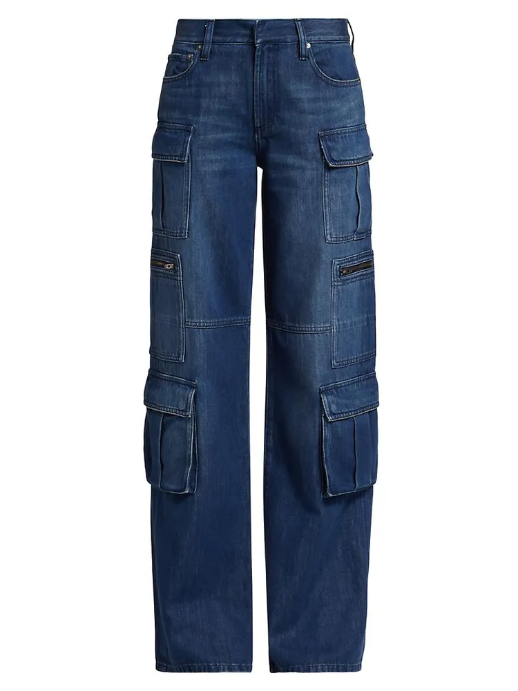 Cay Baggy Denim Cargo Jeans