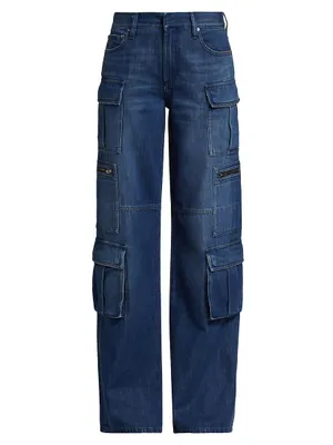 Cay Baggy Denim Cargo Jeans