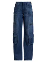 Cay Baggy Denim Cargo Jeans