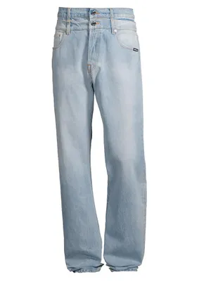 Double Waist Five-Pocket Jeans