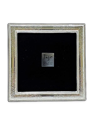 Sterling Silver Engraved Rope Frame