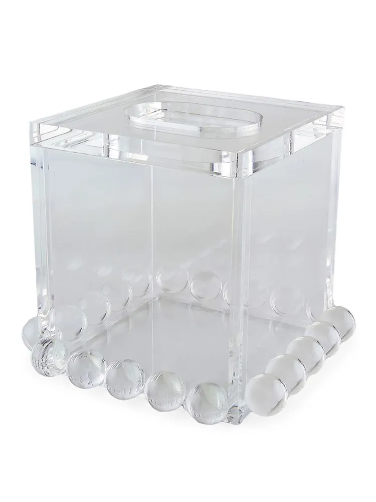 Modern Lucite Tissue Box