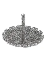 Silver Jeweled Ring Holder