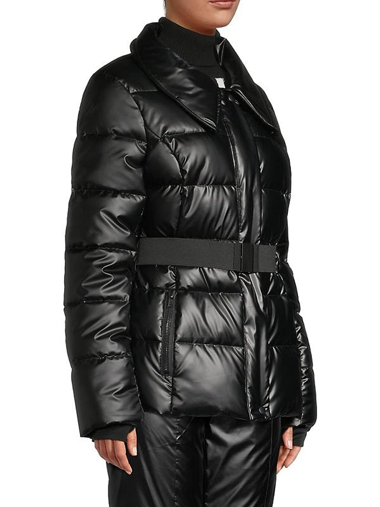 Odin Belted Vinyl Puffer