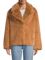 Milly Plant-Based Faux-Fur Coat