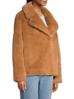 Milly Plant-Based Faux-Fur Coat