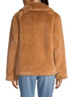 Milly Plant-Based Faux-Fur Coat