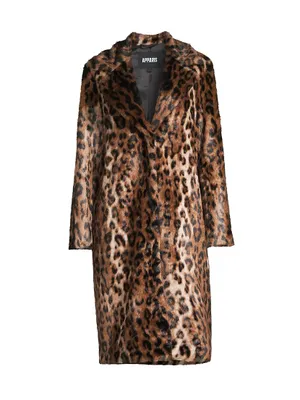 Tikka Faux Leopard Coat