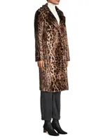 Tikka Faux Leopard Coat