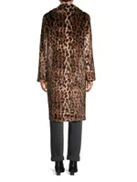 Tikka Faux Leopard Coat