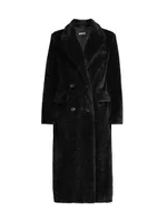 Astrid Teddy Double-Breasted Coat