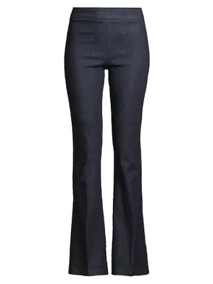 Bellini Stretch-Denim Boot-Cut Pants