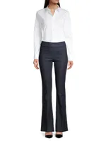 Bellini Stretch-Denim Boot-Cut Pants