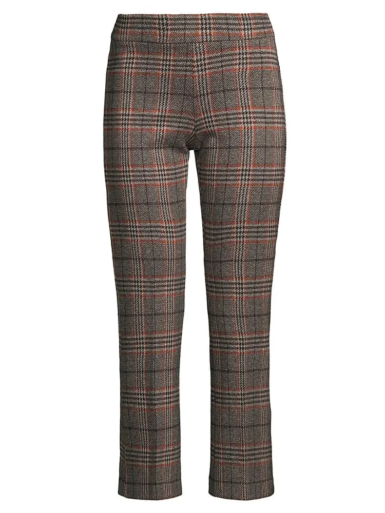 Leo Plaid Cropped Flare Pants