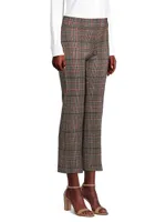 Leo Plaid Cropped Flare Pants