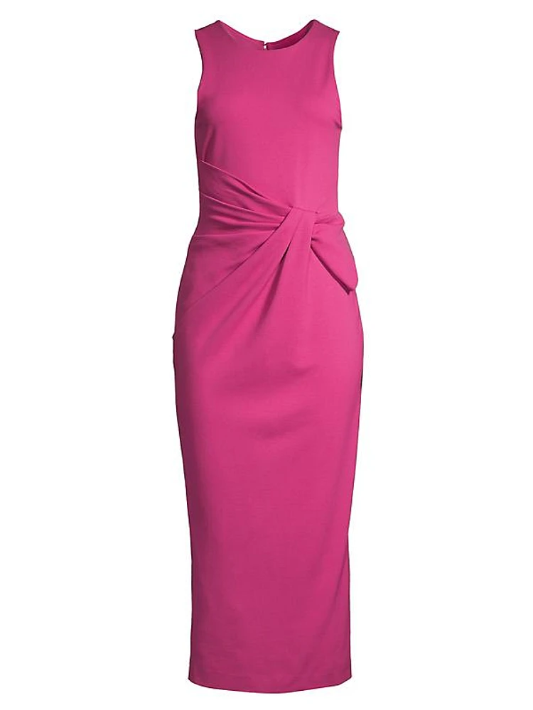 Punto Milano Draped Midi-Dress