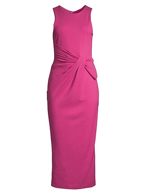 Punto Milano Draped Midi-Dress