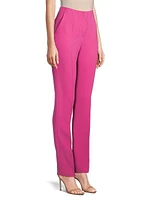 Crepe Straight-Leg Trousers