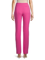 Crepe Straight-Leg Trousers