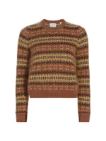 Fran Fair Isle-Inspired Wool-Mohair Sweater