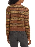 Fran Fair Isle-Inspired Wool-Mohair Sweater