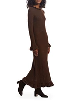 Estella Alpaca-Blend Knit Maxi Sweaterdress