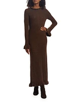 Estella Alpaca-Blend Knit Maxi Sweaterdress