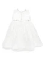 Baby Girl, Little Girl's & Crystal Embellished Dress