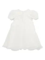 Baby Girl's, Little Girl's & Sequin Embroidered Puff Sleeve Dress