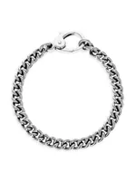 Curb Link Chain Sterling Silver Bracelet