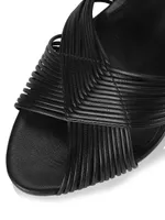 Ginny 100MM Strappy Leather Sandals