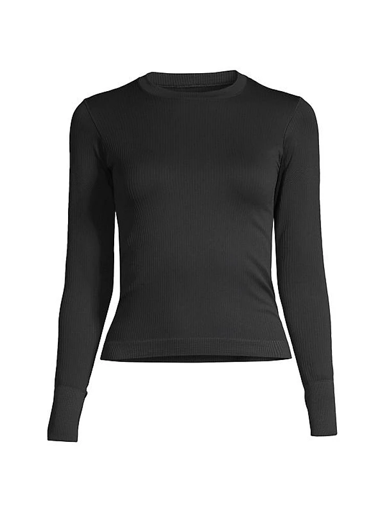 Baselayer Compression Rib-Knit Ski Top