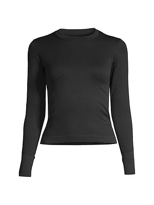 Baselayer Compression Rib-Knit Ski Top