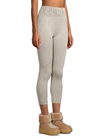 Compression Ribb-Knit Thermal Ski Leggings