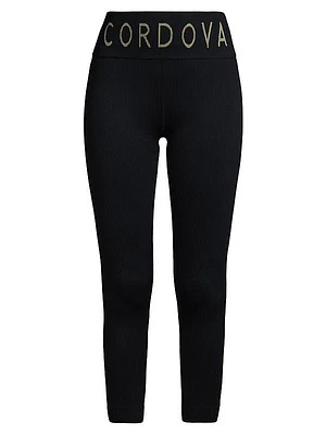 Baselayer Logo Rib-Knit Leggings