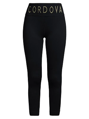 Baselayer Logo Rib-Knit Leggings