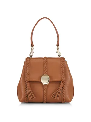 Penelope Small Braided Leather Shoulder Bag