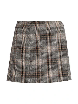 Cora Plaid Buckle Miniskirt