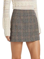 Cora Plaid Buckle Miniskirt