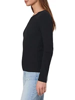 Audrina Rib-Knit Top