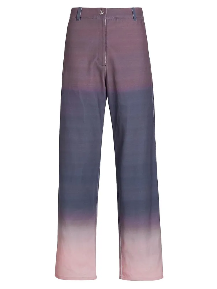 Gradient Wide-Leg Pants