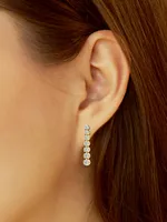 14K Yellow Gold & 0.72 TCW Natural Diamond Drop Earrings