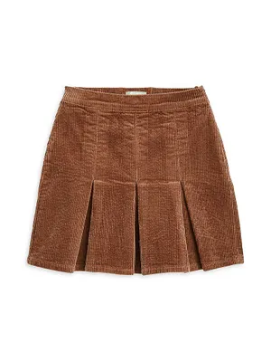 Little Girl's & Corduroy Tennis Skirt