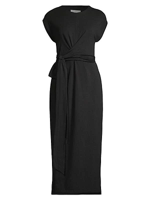 Fei Tie-Front Midi-Dress
